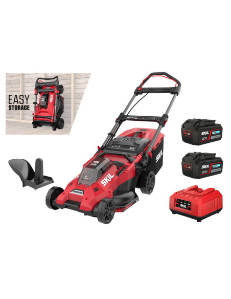 Masina de tuns iarba, SKIL 0140 BA, 43cm, Brushless, cu acumulatori si incarcator