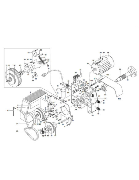 Proxxon 24400.01.24-Piesa de schimb, curea