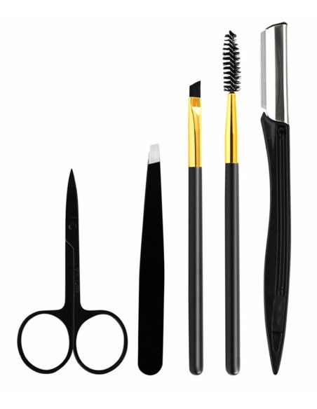 Set de 11 instrumente profesionale pentru modelarea sprancenelor si a genelor