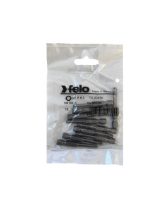 Set 10 biti Felo, seria Industrial profil Torx, E6.3, TX20, 50mm