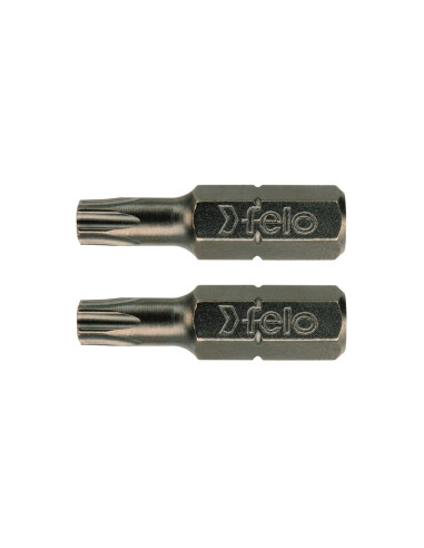 Set 2 biti Industriali profil Torx, Felo, C6.3, TX20, 25mm