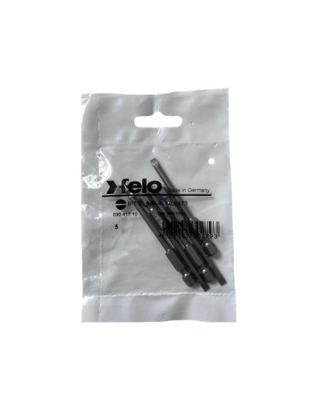 Set 5 biti Felo, seria Industrial profil Drept, E6.3, 4.0x0.8mm, 73mm