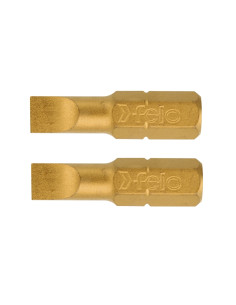Set 2x Bit TiN Plus pentru insurubare, profil drept, Felo, 6.5x1.2mm, 25mm
