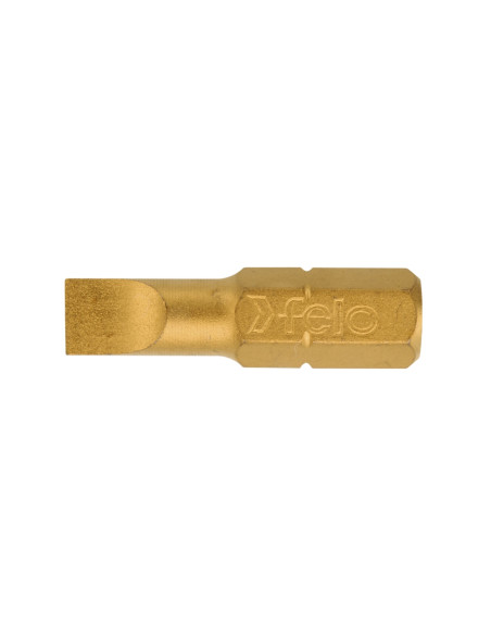 Bit TiN Plus pentru insurubare, profil drept, Felo, 5.5x1.0mm, 25mm