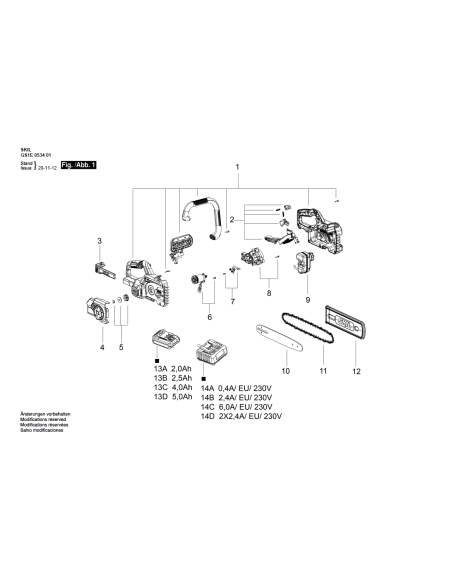 SKIL 2827672002 capac de lant pentru SKIL 0534