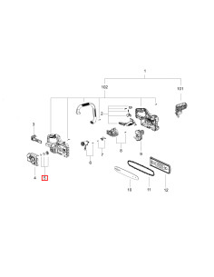 SKIL 2827815001, Ansamblu cu roata dintata pentru lant pentru SKIL 0534