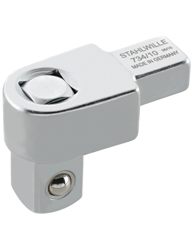 Cap fix patrat cheie dinamometrica, Stahlwille 734 F/4, max 40Nm, prindere 9x12 mm, patrat 1/4"