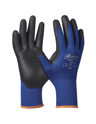 Gebol 709286, Manusi de protectie Super Grip, din nilon, acoperire din nitril, uz profesional, marimea 10/XL