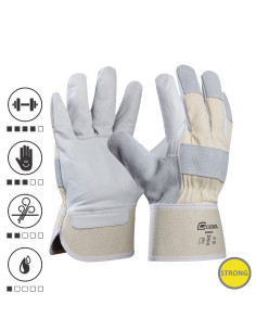 Gebol 709207, Manusi de protectie Worker, din piele de vaca, uz profesional, marimea 10.5/XL