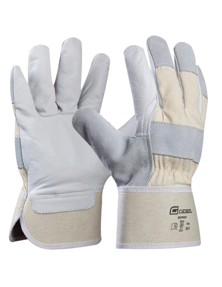 Gebol 709207, Manusi de protectie Worker, din piele de vaca, uz profesional, marimea 10.5/XL