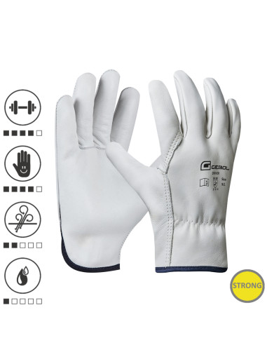 Gebol 709215, Manusi de protectie Driver, din piele de vaca, uz profesional, marimea 10/XL