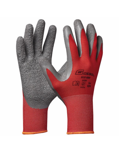 Gebol 709691, Manusi de protectie Eco Grip, din poliester, acoperire din latex cu textura striata, uz profesional, marimea 10/XL