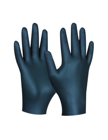 Gebol 709662, Set 100 de manusi de protectie Blue Nitril Comfort, din nitril, calitate superioara, extra subtiri, marimea 8/M