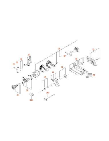 SKIL 2826464001 flansa ax pentru fierastraul circular 5830