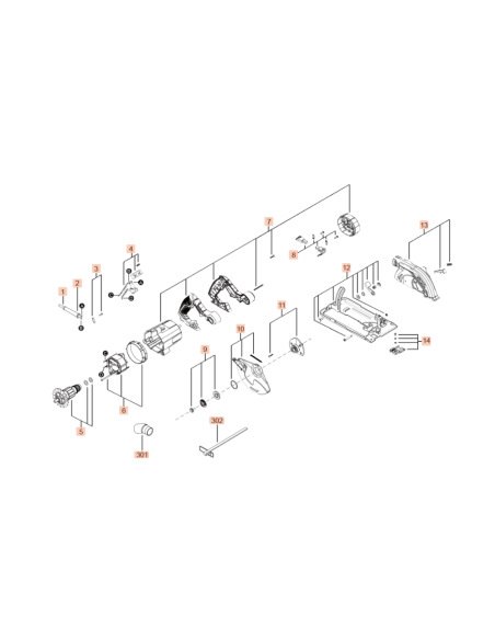 SKIL 2826464001 flansa ax pentru fierastraul circular 5830