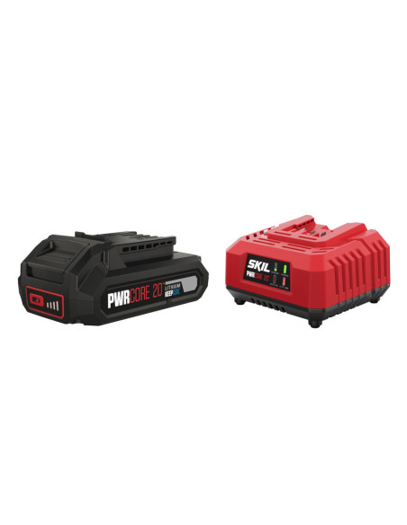 SKIL 3110 AA, Set incarcator si acumulator Li-Ion 20V Max, 2.5Ah, PWRCORE 20, indicator LED