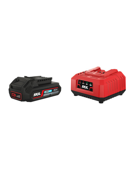 SKIL 3116 AA, Set incarcator si acumulator Li-Ion 20V Max, 2.0Ah, PWRCORE 20, indicator LED