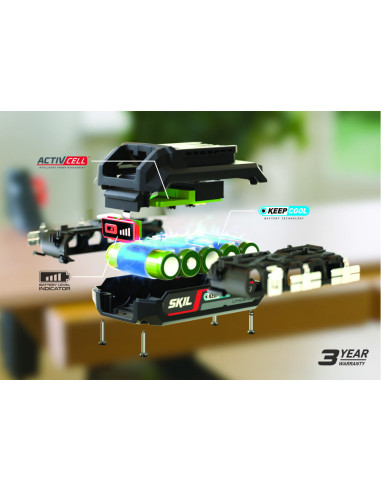 SKIL 3105 AA, Acumulator Li-Ion 20V Max, 5.0Ah, PWRCORE 20, indicator LED