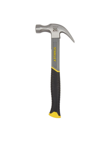 Stanley STHT0-51310, ciocan cu maner din fibra de sticla, gheara curbata, 560g