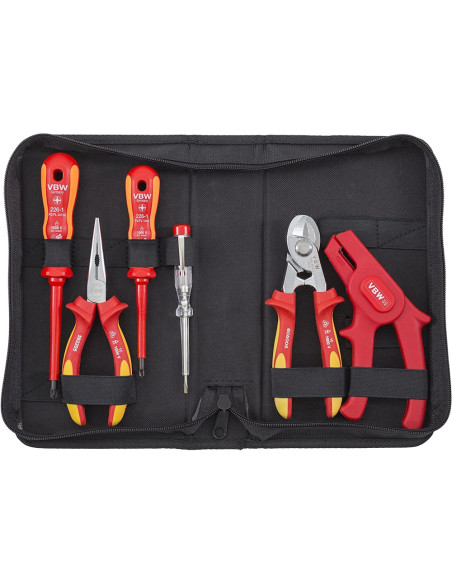 Set de 3 clesti VDE + tester de tensiune + 2 surubelnite