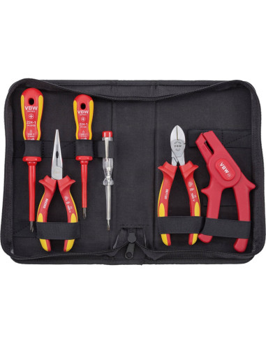 Set de 3 clesti VDE + tester de tensiune + 2 surubelnite