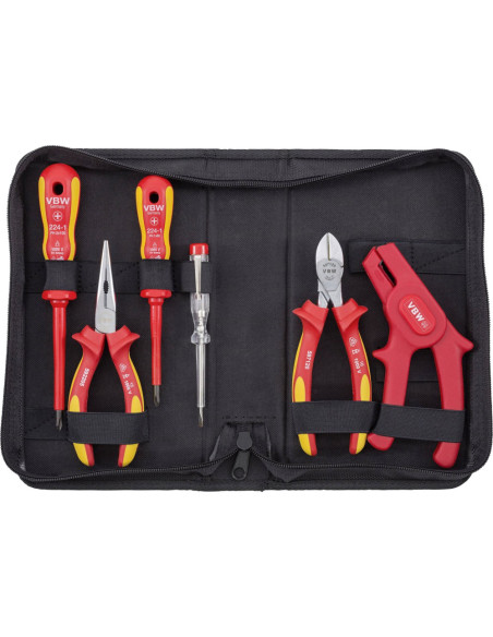 Set de 3 clesti VDE + tester de tensiune + 2 surubelnite