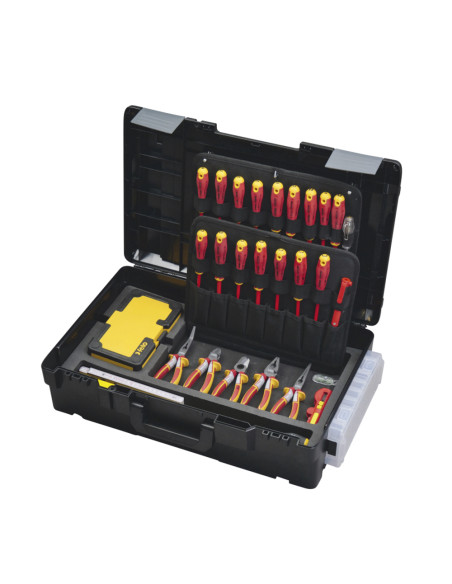 Felo 41387818, Trusa cu unelte VDE, Ergonic E-Slim in cutie XL-BOXX, 78 piese