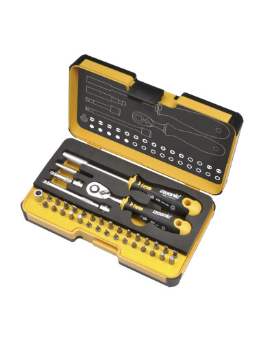 Trusa de biti si accesorii Felo R-GO, 1/4", 36 piese