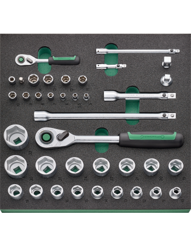 Set de 38 de scule 1/2" + 1/4" TCS 1821/38