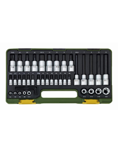 Trusa speciala pentru suruburi TORX si HEX, Proxxon 23290, 41 piese