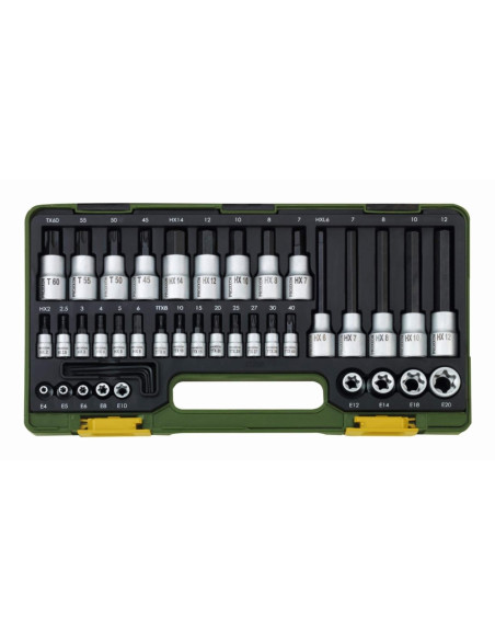 Trusa speciala pentru suruburi TORX si HEX, Proxxon 23290, 41 piese