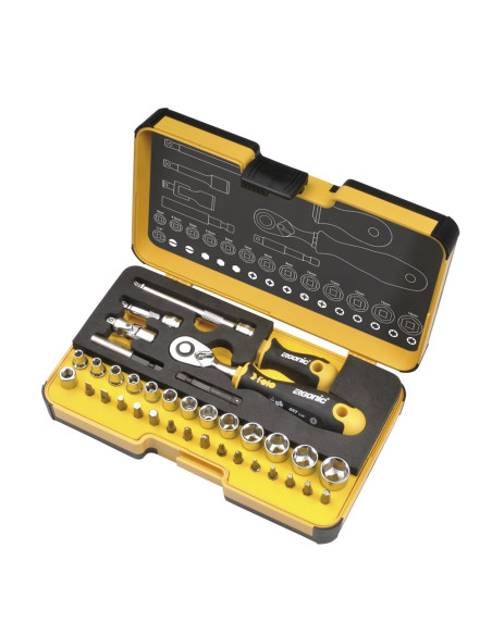 Trusa chei tubulare si accesorii Felo R-GO XL, 1/4", 36 piese