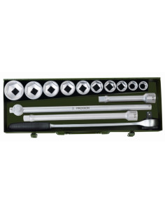 Trusa chei tubulare 3/4" pentru camioane, Proxxon 23300, 14 piese