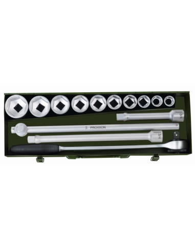 Trusa chei tubulare 3/4" pentru camioane, Proxxon 23300, 14 piese