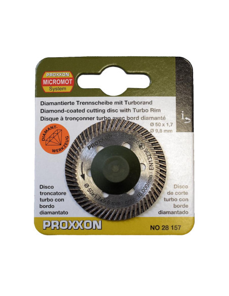 Proxxon 28157, Disc diamantat Turbo Rim, diametru de 50mm