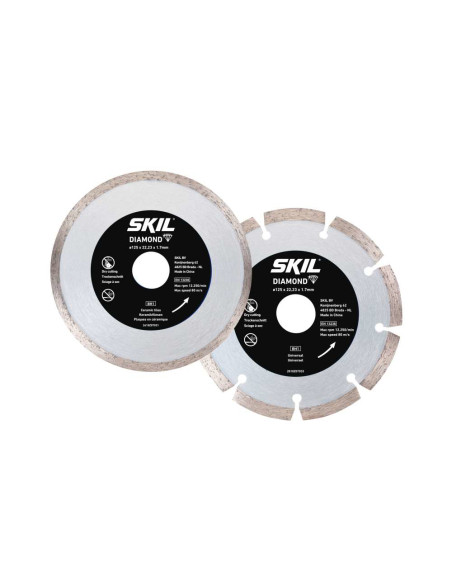 SKIL 2610S01159 set de 2 discuri diamantate, cu diametrul de 125 mm