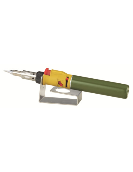 Proxxon 28144, MICROFLAM MGS arzator si statie lipire, aprindere piezo, reglaj aer si gaz, rezervor 20ml, 1.300 °C, + accesorii