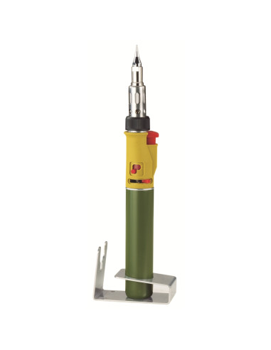 Proxxon 28144, MICROFLAM MGS arzator si statie lipire, aprindere piezo, reglaj aer si gaz, rezervor 20ml, 1.300 °C, + accesorii