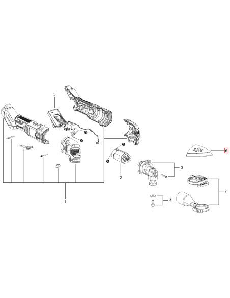 SKIL 2823580002, Kit placa de baza pentru unealta multifunctionala 3620