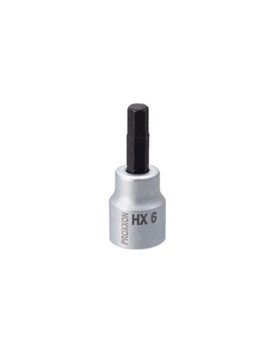 Cheie HEX, Proxxon 23578, 6mm, cu prindere 3/8"