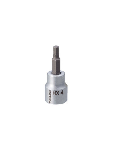 Cheie HEX, Proxxon 23575, 4mm, cu prindere 3/8"