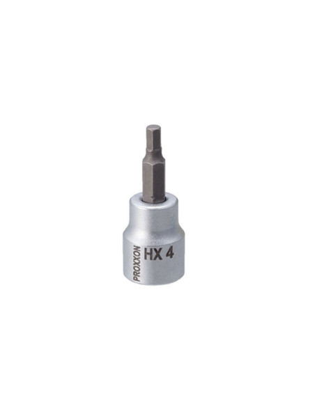 Cheie HEX, Proxxon 23575, 4mm, cu prindere 3/8"
