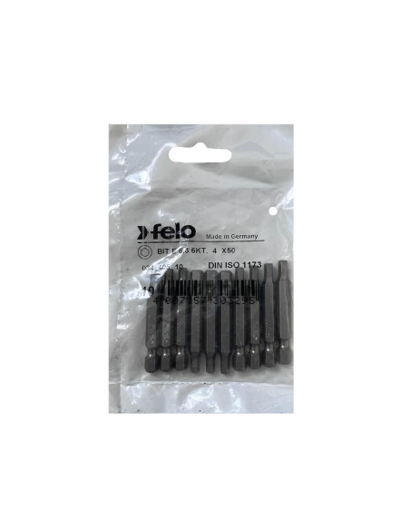 Set 10 biti Felo, seria Industrial profil HEX, E6.3, HX4.0, 50mm
