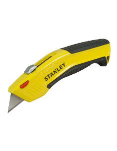 Stanley 0-10-237, Cutter cu lama retractabila si auto-incarcare, 150mm + 5 lame trapezoidala 19mm