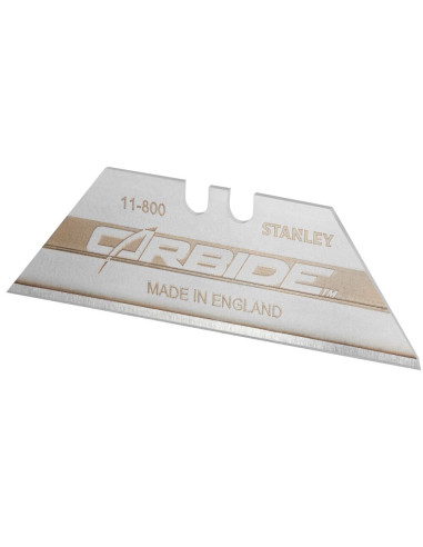 Stanley 2-11-800, Set de 10 lame trapezoidale Fatmax Carbide cu lungimea de 62mm si latimea de 19mm