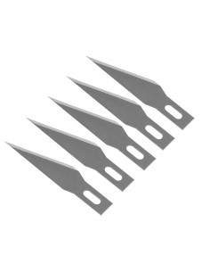 Stanley 0-11-411, Set de 5 lame de precizie cu tais pronuntat