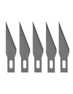 Stanley 0-11-411, Set de 5 lame de precizie cu tais pronuntat 2