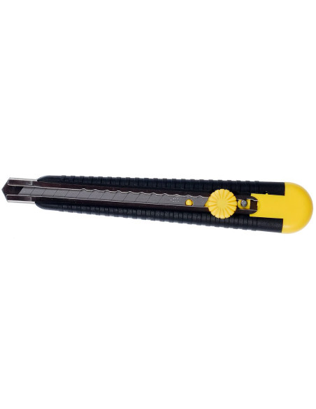 Stanley 0-10-409, Cutter cu blocarea lamei prin roata, DynaGrip, 135mm + o lama segmentata 9mm