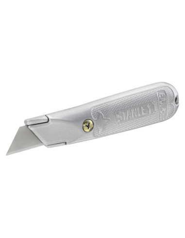 Stanley 1-10-199, Cutter metalic 199E cu lama fixa, 140mm + 3 lame trapezoidale 62mm
