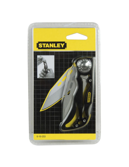 Stanley 0-10-253, Cutit Skeleton, lama tratata cu titan, buton pentru deschidere rapida, 173mm